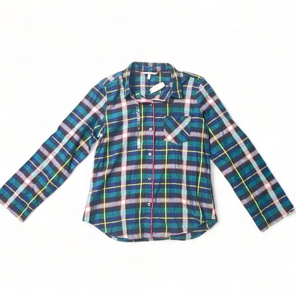 VICTORIA'S SECRET flannel button shirt long sleeve - Picture 1 of 3